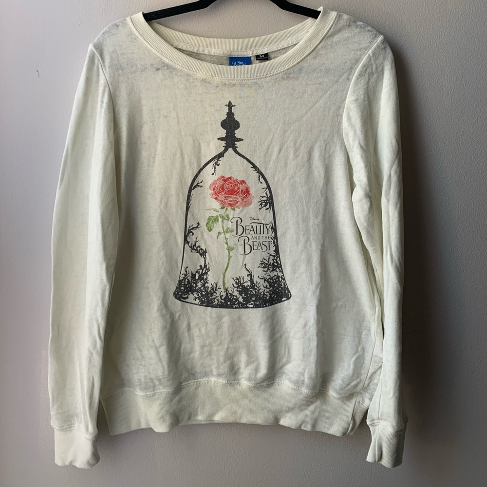 DISNEY BEAUTY AND THE BEAST SLOUCHY SWEATER